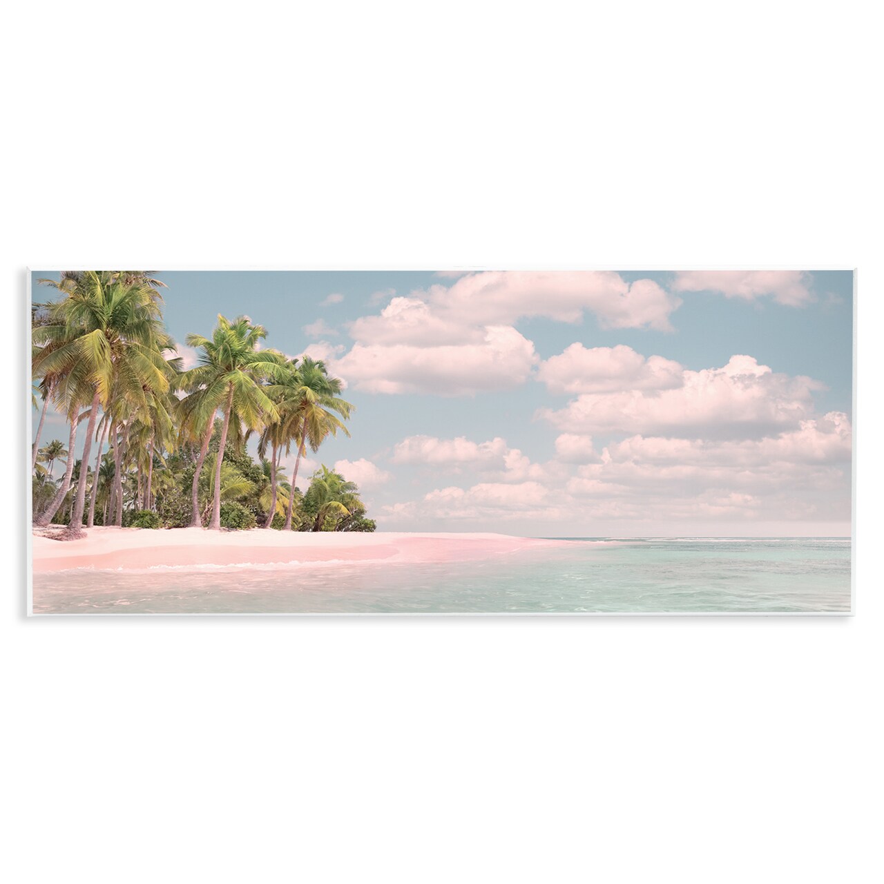Stupell Industries Clear Water Tropical Beach Coast Wall Plaque Art